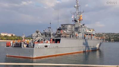 Корабль противоминной обороны «Иван Антонов» вернулся с боевого дежурства