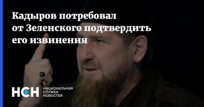 Кадыров потребовал от Зеленского подтвердить его извинения