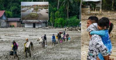 Наводнение и оползни в Индонезии убили десятки людей: фото последствий стихии