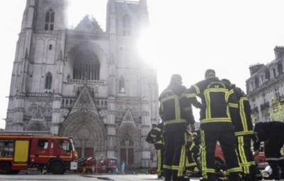 По делу о поджоге собора в Нанте задержан мужчина