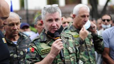 "Долой Додона!". В Кишиневе собрались ветераны войны с Приднестровьем