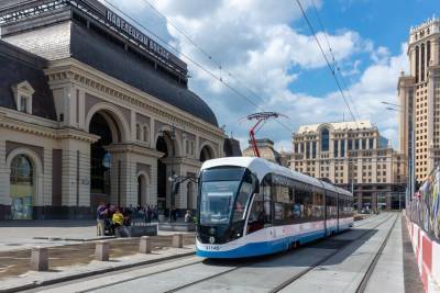 Трамвайное движение запущено на Павелецкой площади после реконструкции путей