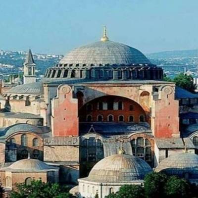 Эрдоган проинспектировал ход работ по преобразованию собора Святой Софии в Стамбуле в мечеть