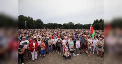 Митинг соперницы Лукашенко на выборах собрал около 10 тысяч человек в Минске (фото, видео)