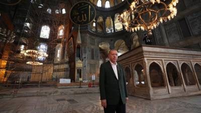 Эрдоган лично примет участие в первом намазе в Святой Софии