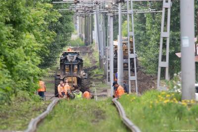 Мэрия: ремонт трамвайных путей на Лебедева завершился на 90%