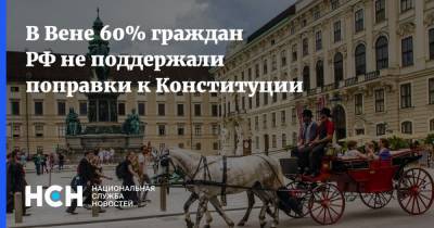 В Вене 60% граждан РФ не поддержали поправки к Конституции