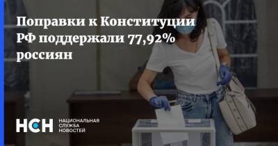 Поправки к Конституции РФ поддержали 77,92% россиян