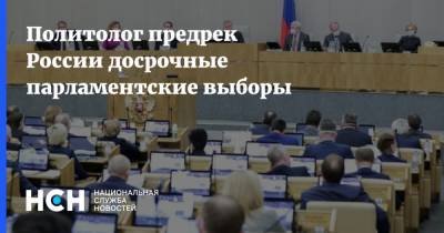 Политолог предрек России досрочные парламентские выборы