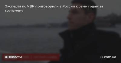 Эксперта по ЧВК приговорили в России к семи годам за госизмену