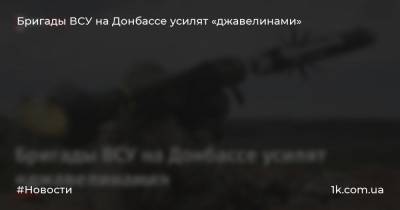 Бригады ВСУ на Донбассе усилят «джавелинами»