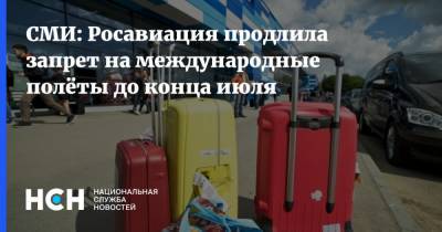 СМИ: Росавиация продлила запрет на международные полёты до конца июля