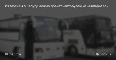 Из Москвы в Калугу можно доехать автобусом из «Саларьево»