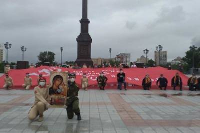 Трёхсотметровую Георгиевскую ленту и знамя Победы привезут в Читу 3 июля