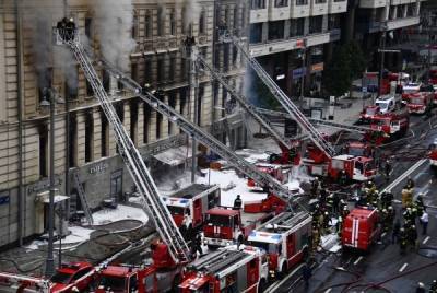 Пожар на Тверской улице в Москве локализован