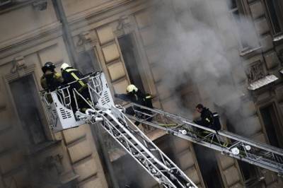 Крупный пожар в центре Москвы потушили