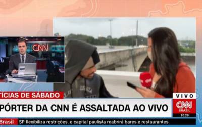 Ведущую телеканала CNN в Бразилии ограбили во время прямого эфира — видео
