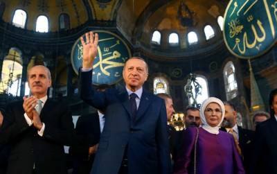 Франция и США требуют от Эрдогана отставить планы превращения собора Святой Софии в мечеть