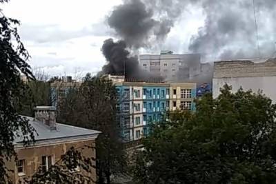 В Ярославле горело здание дорожной полиции