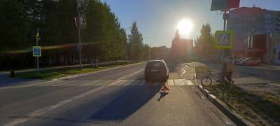 Минивэн в Карелии сбил 8-летнего велосипедиста, выехавшего на дорогу