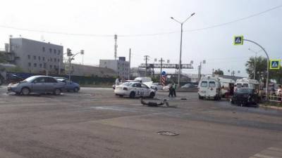 В Челябинске в ДТП пострадали женщина и подросток