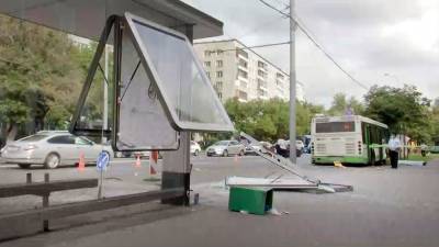 Новое видео с места аварии с автобусом в Москве