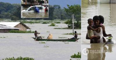 Наводнения в Индии убили более 100 человек и уничтожили тысячи деревень. Фото и видео | Мир | OBOZREVATEL