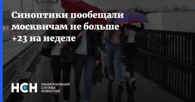 Синоптики пообещали москвичам не больше +23 на неделе