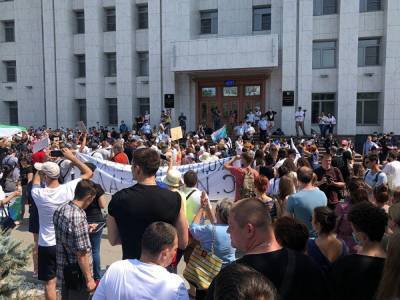 В Хабаровске десятый день проходят стихийные митинги из-за ареста Сергея Фургала