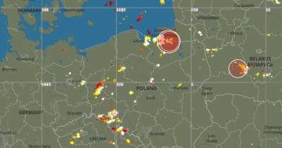 В Калининградскую область из Польши идёт гроза со шквалистым ветром