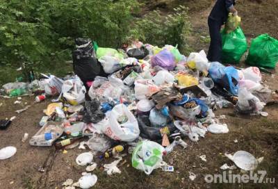 Наотдыхались: петербуржцы оставили после себя горы мусора на Медном озере