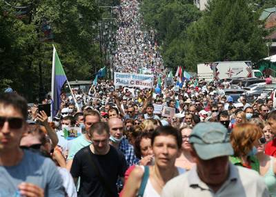 В Кремле не считают, что на митинги в Хабаровске ходят проплаченные провокаторы