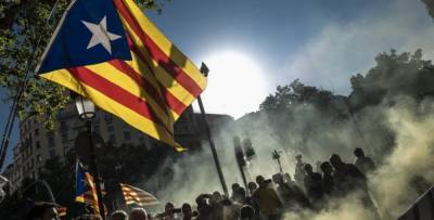 король Филипп VI (Vi) - Сторонники независимости Каталонии протестуют против визита испанского короля - news-front.info - Испания - Каталония
