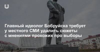Главный идеолог Бобруйска требует у местного СМИ удалить сюжеты с мнениями прохожих про выборы
