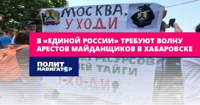 В «Единой России» требуют волну арестов майданщиков в Хабаровске