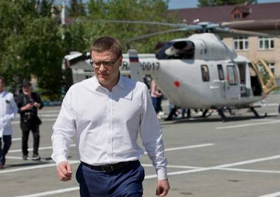 Алексей Текслер полетел в Варненский район на вертолете