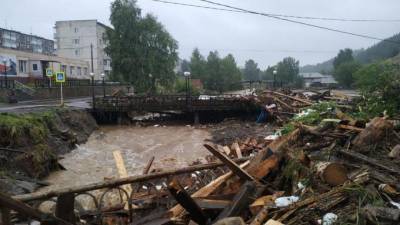 Режим ЧС: Из-за ливней уральский город Нижние Серги ушел под воду