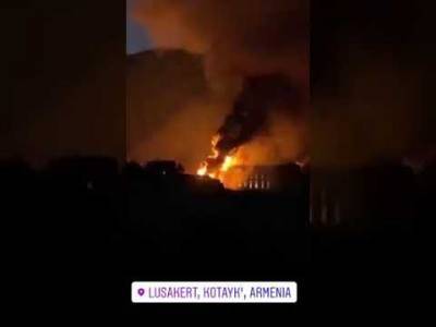 В Армении на ГЭС произошел пожар. ВИДЕО