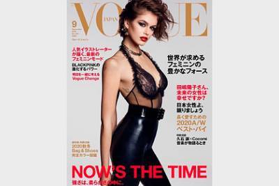 18-летняя дочь Синди Кроуфорд снялась в прозрачном белье для обложки Vogue