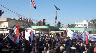 Сирийцы вышли на митинг против американской и турецкой оккупации