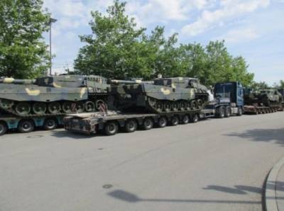 На вооружение Венгрии поступят первые боевые танки Leopard 2A4 из Германии