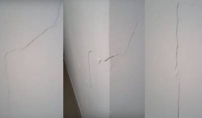 В Тобольске в новых домах появились трещины на четыре метра