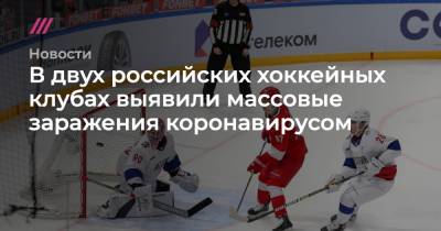В двух российских хоккейных клубах выявили массовые заражения коронавирусом