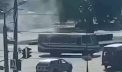Террорист, который захватил заложников в Луцке пытался сбить полицейский дрон: видео