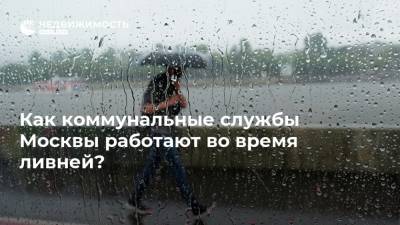 Как коммунальные службы Москвы работают во время ливней?