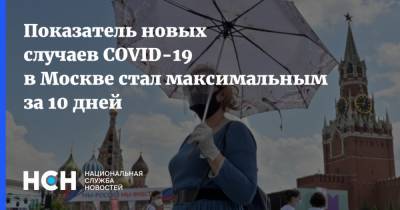 Показатель новых случаев COVID-19 в Москве стал максимальным за 10 дней