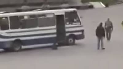 В сети появилось видео задержания "луцкого террориста" без БТР и спецназа