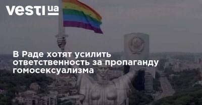 В Раде хотят усилить ответственность за пропаганду гомосексуализма - vesti.ua - Украина - Киев
