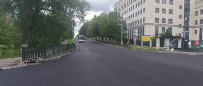 В Красногорске завершен ремонт дорог на улицах Речная и Народного ополчения