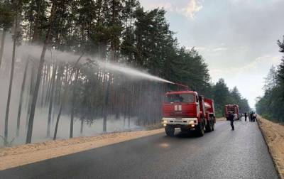 Обстрел сепаратистов спровоцировал лесной пожар на Луганщине